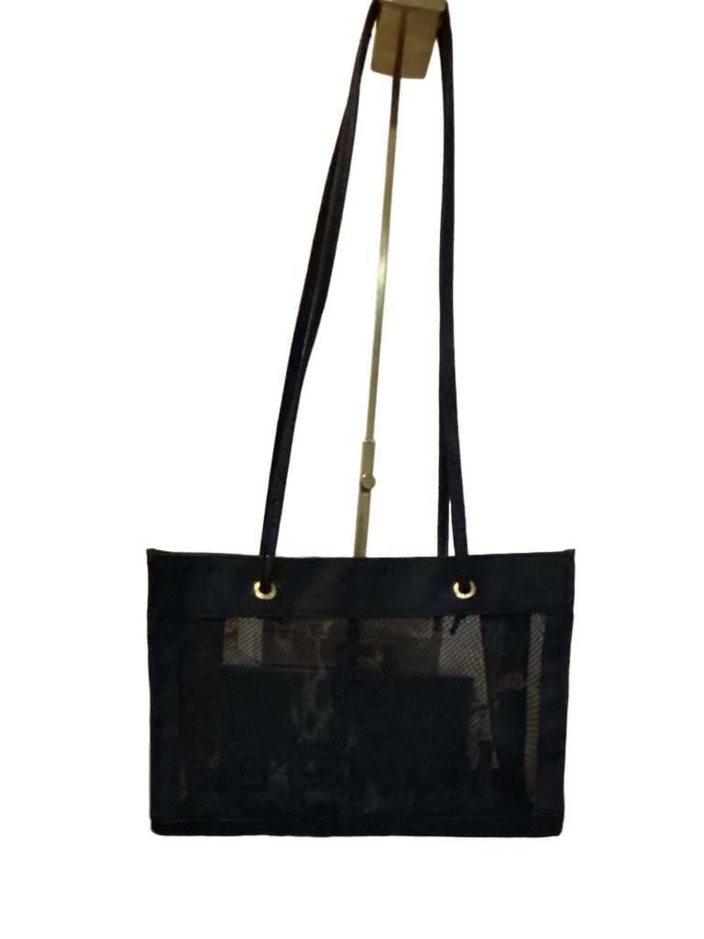 Fendi Black Mesh Tote Bag Rehabbed
